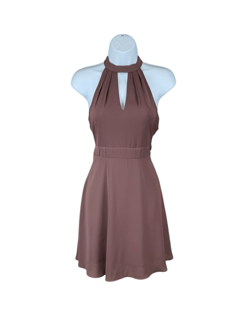 Express Mauve Halter Mini Dress